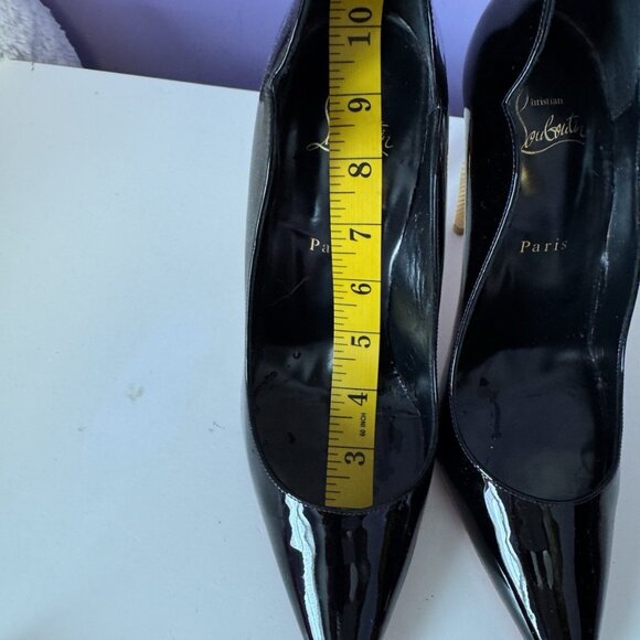 Christian Louboutin Lipchick Black Patent Leather Pumps - Picture 4 of 12